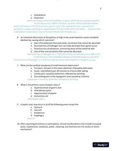 2023-2024 NURS611 Pathophysiology Exam 4 Version Test Bank With Answers (104 Solved Questions) - Page 4 preview image