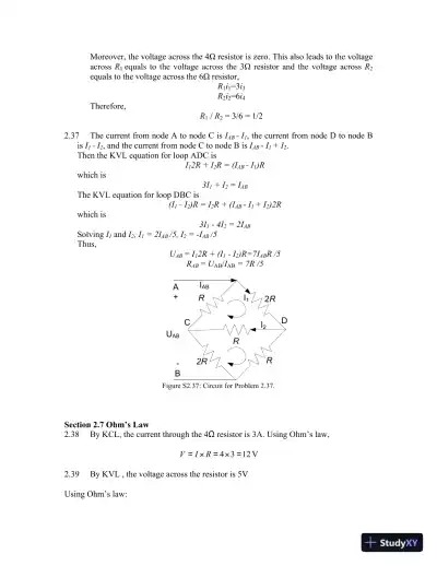 Solution Manual For Electrical Engineering: Concepts and Applications, 1st Edition - Page 10 preview image