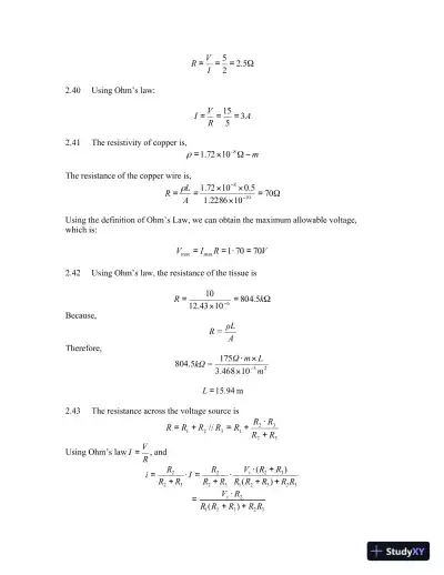 Solution Manual For Electrical Engineering: Concepts and Applications, 1st Edition - Page 11 preview image