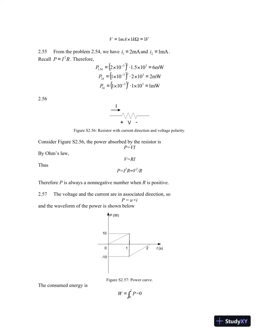 Solution Manual For Electrical Engineering: Concepts and Applications, 1st Edition, page 14