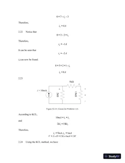 Solution Manual For Electrical Engineering: Concepts and Applications, 1st Edition - Page 5 preview image