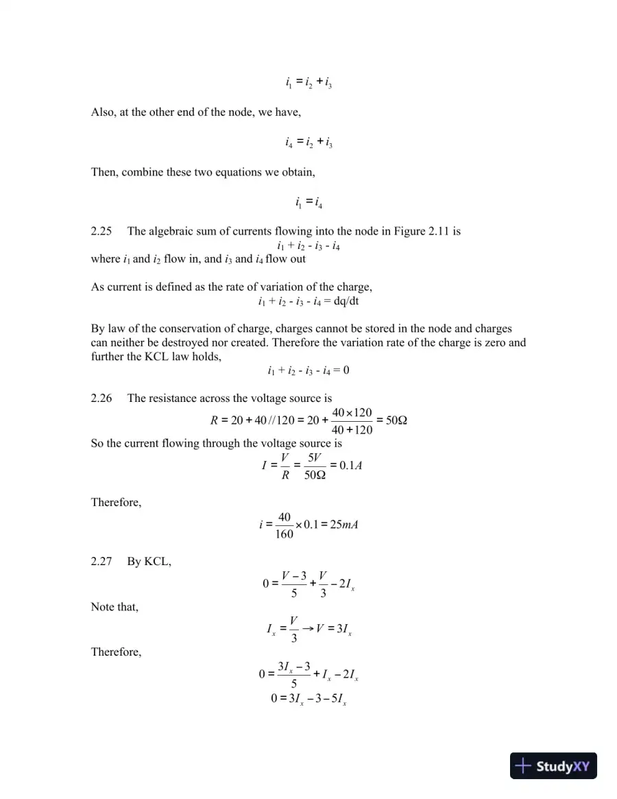 Solution Manual For Electrical Engineering: Concepts and Applications, 1st Edition, page 6