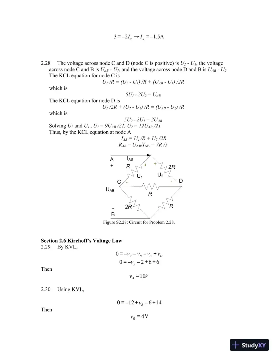 Solution Manual For Electrical Engineering: Concepts and Applications, 1st Edition, page 7