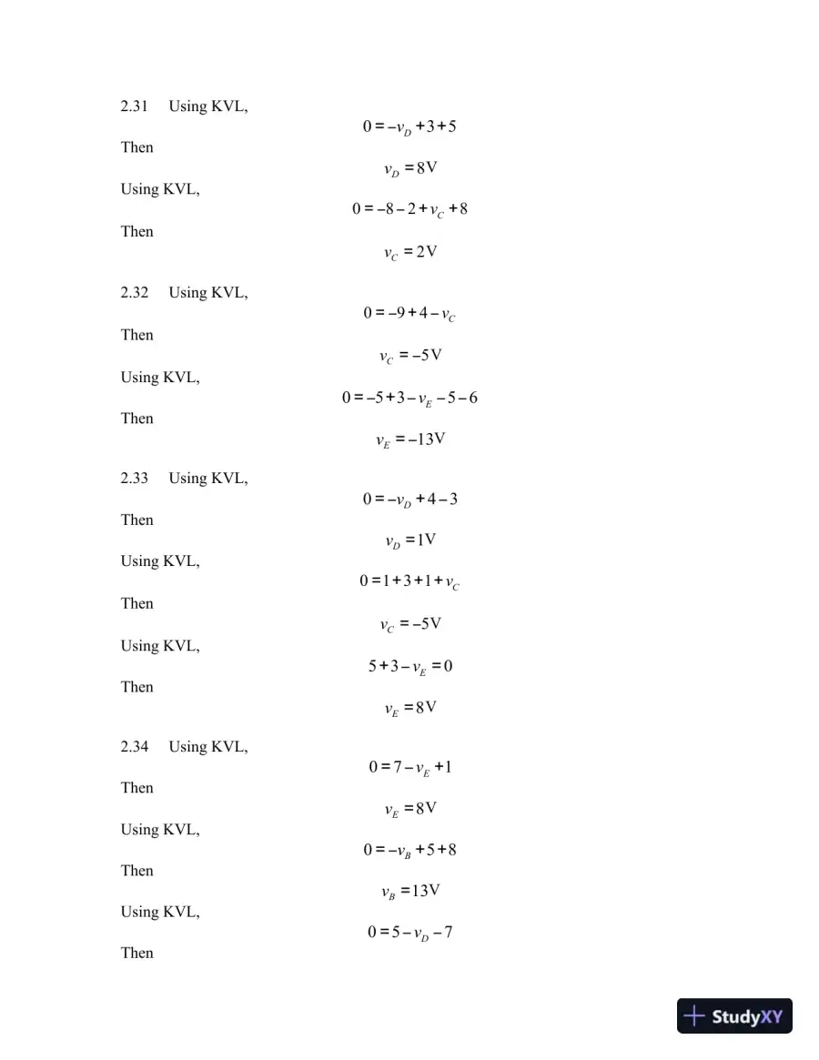 Solution Manual For Electrical Engineering: Concepts and Applications, 1st Edition, page 8