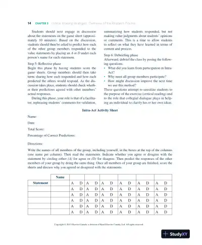 Nursing Research In Canada: Methods, Critical Appraisal, And Utilization, 3rd Canadian Edition Solution Manual - Page 15 preview image
