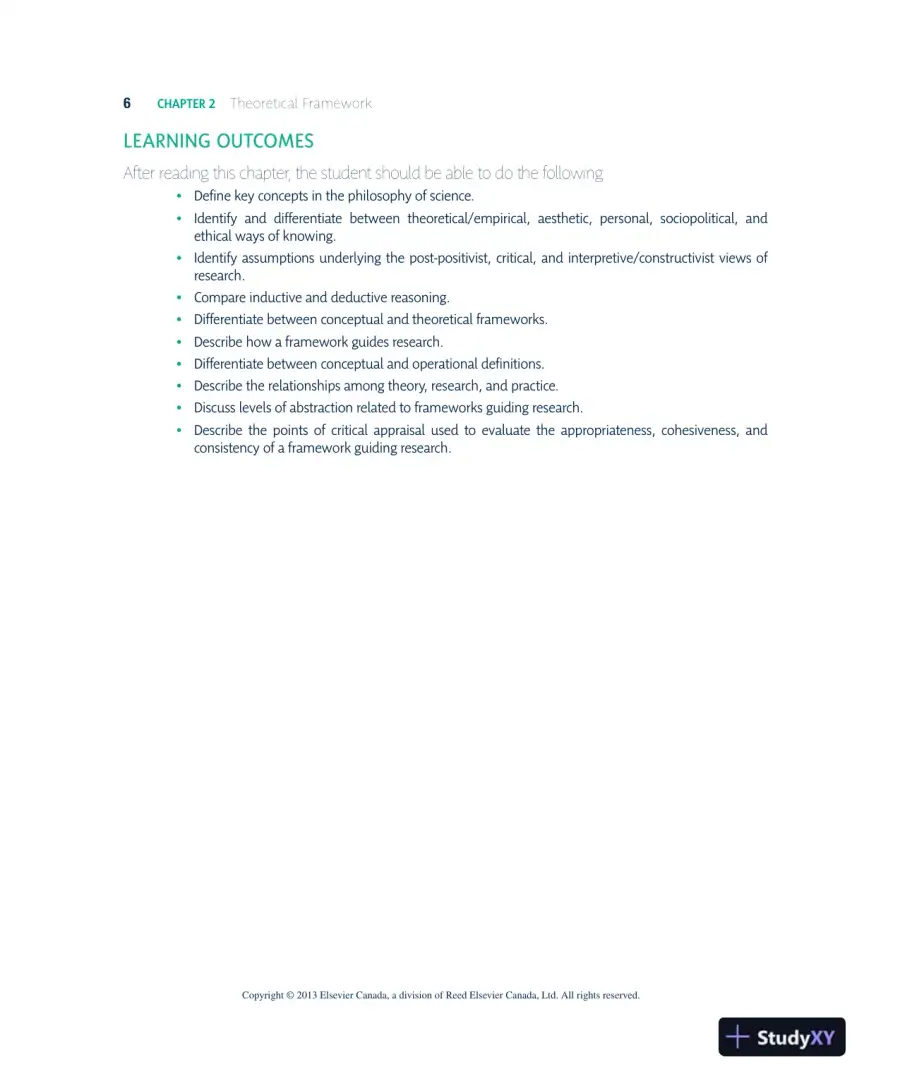 Nursing Research In Canada: Methods, Critical Appraisal, And Utilization, 3rd Canadian Edition Solution Manual, page 7