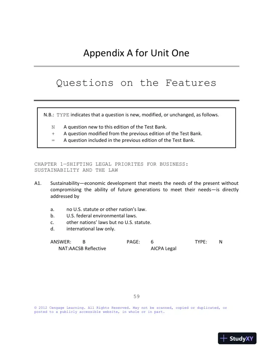 Test Bank For Business Law: Text And Cases: Legal, Ethical, Global, And Corporate Environment, 12th Edition, page 16