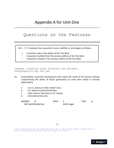 Test Bank For Business Law: Text And Cases: Legal, Ethical, Global, And Corporate Environment, 12th Edition - Page 16 preview image