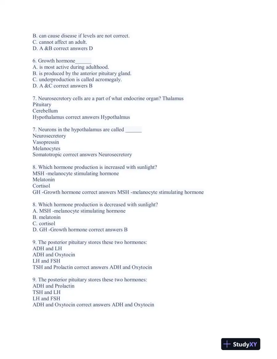 BIOD151 Maternal Newborn Module Exam With Answers (26 Solved Questions), page 3
