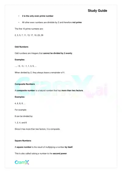 Algebra I – Preliminaries and Basic Operations - Page 5 preview image
