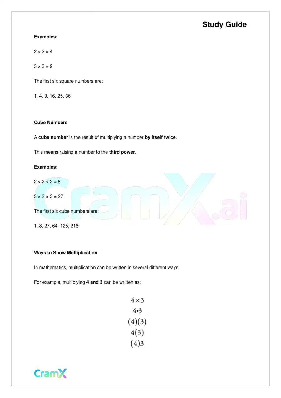Algebra I – Preliminaries and Basic Operations, page 6