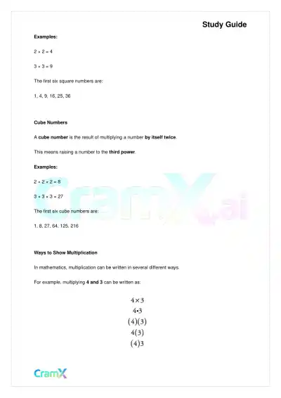 Algebra I – Preliminaries and Basic Operations - Page 6 preview image