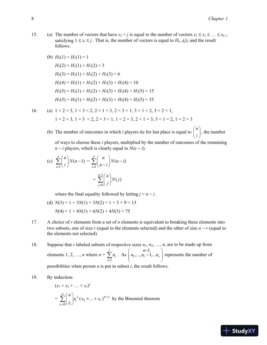 A First Course in Probability, 10th Edition Solution Manual, page 10