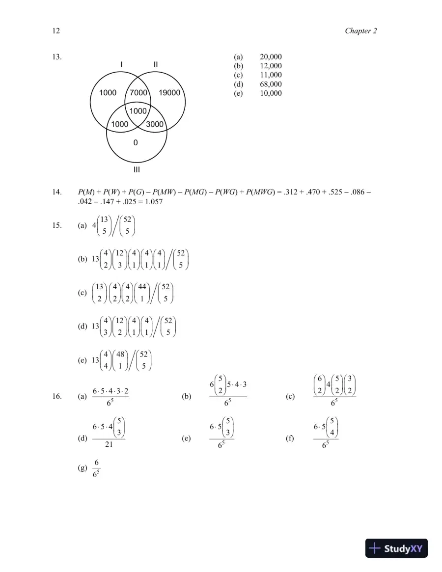 A First Course in Probability, 10th Edition Solution Manual, page 14