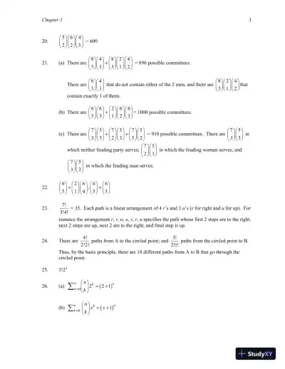 A First Course in Probability, 10th Edition Solution Manual - Page 5 preview image