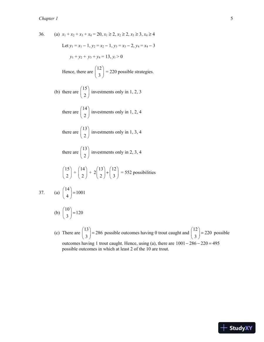 A First Course in Probability, 10th Edition Solution Manual, page 7