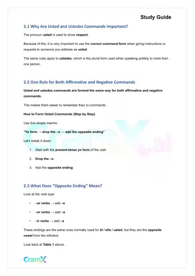 Spanish I - Commands - Page 6 preview image