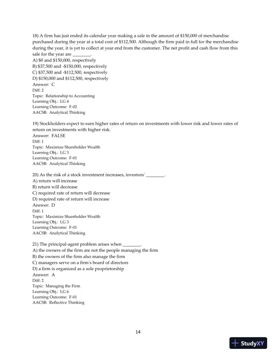 Test Bank for Principles of Managerial Finance, 15th Edition, page 16