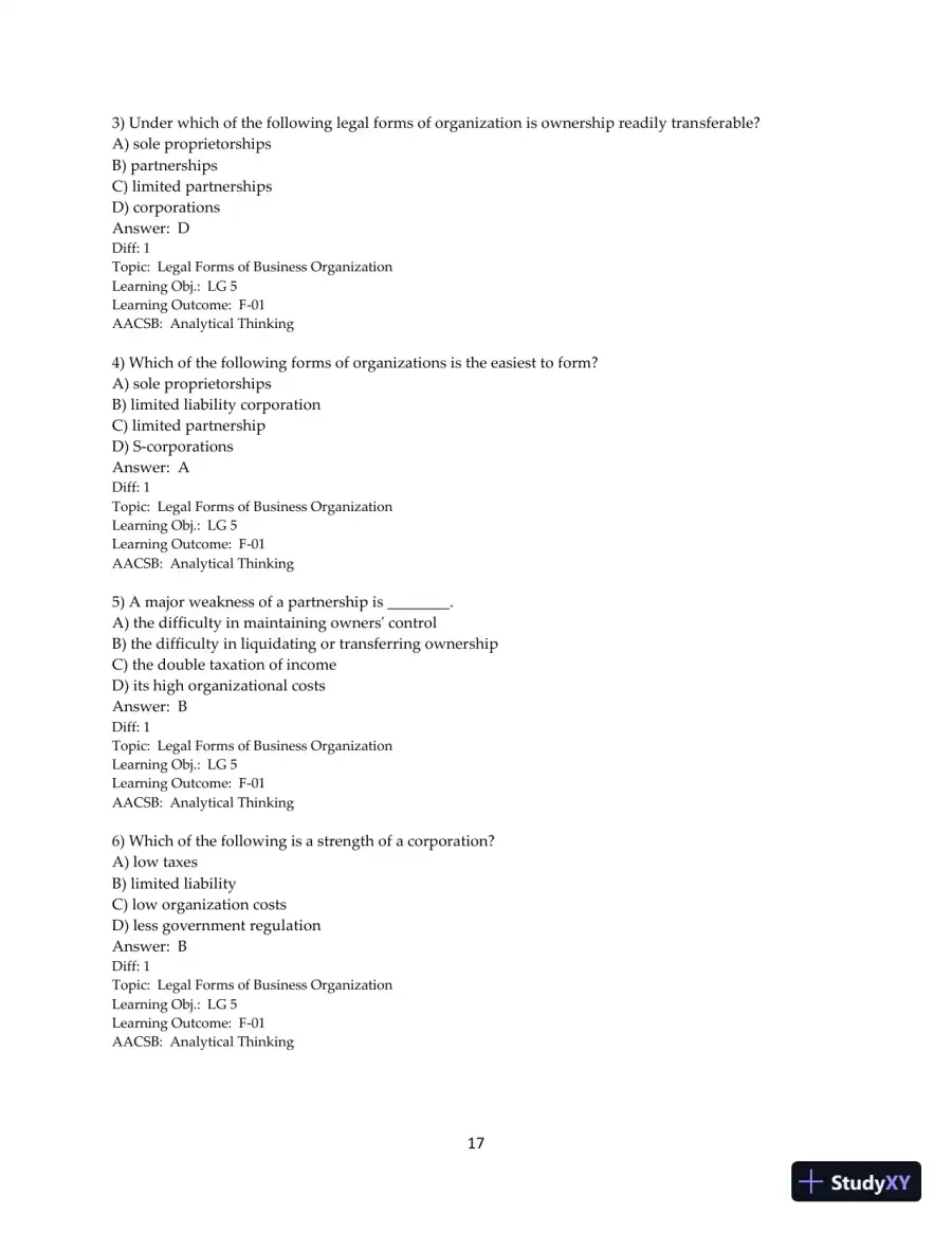 Test Bank for Principles of Managerial Finance, 15th Edition, page 19