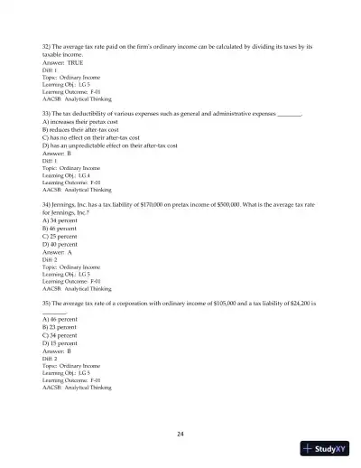 Test Bank for Principles of Managerial Finance, 15th Edition - Page 26 preview image