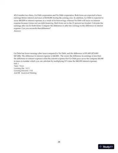 Test Bank for Principles of Managerial Finance, 15th Edition - Page 30 preview image