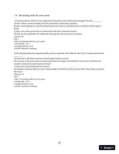 Test Bank for Principles of Managerial Finance, 15th Edition - Page 31 preview image