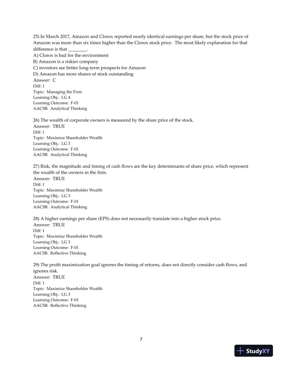 Test Bank for Principles of Managerial Finance, 15th Edition, page 9