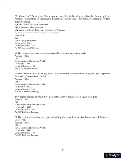 Test Bank for Principles of Managerial Finance, 15th Edition - Page 9 preview image
