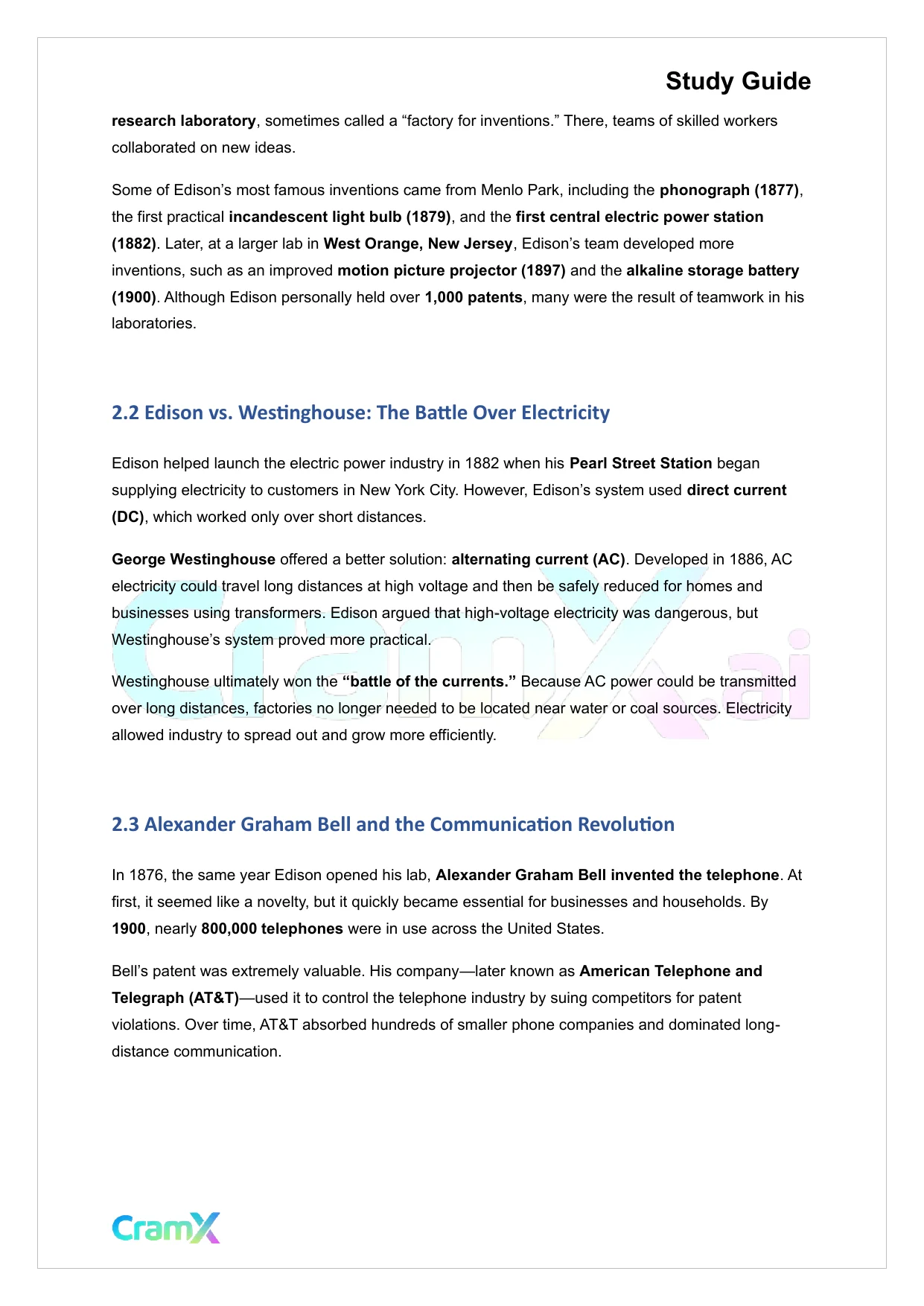 U.S. History II - Industrial America - Page 4 preview image