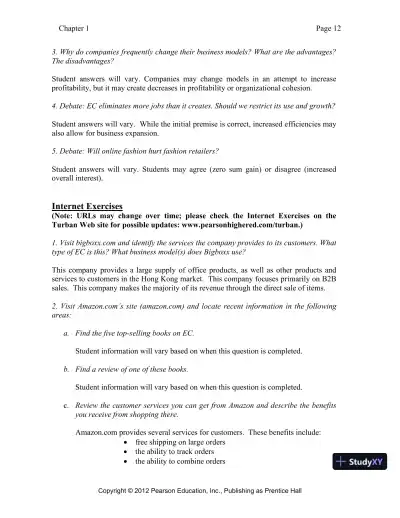 Solution Manual for E-Commerce 2019: Business, Technology and Society, 15th Edition - Page 13 preview image