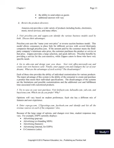 Solution Manual for E-Commerce 2019: Business, Technology and Society, 15th Edition - Page 14 preview image