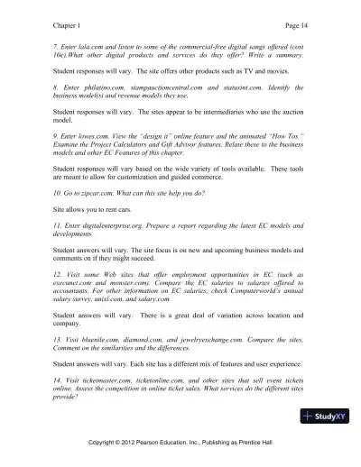 Solution Manual for E-Commerce 2019: Business, Technology and Society, 15th Edition - Page 15 preview image