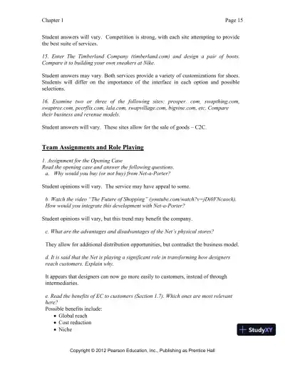 Solution Manual for E-Commerce 2019: Business, Technology and Society, 15th Edition - Page 16 preview image