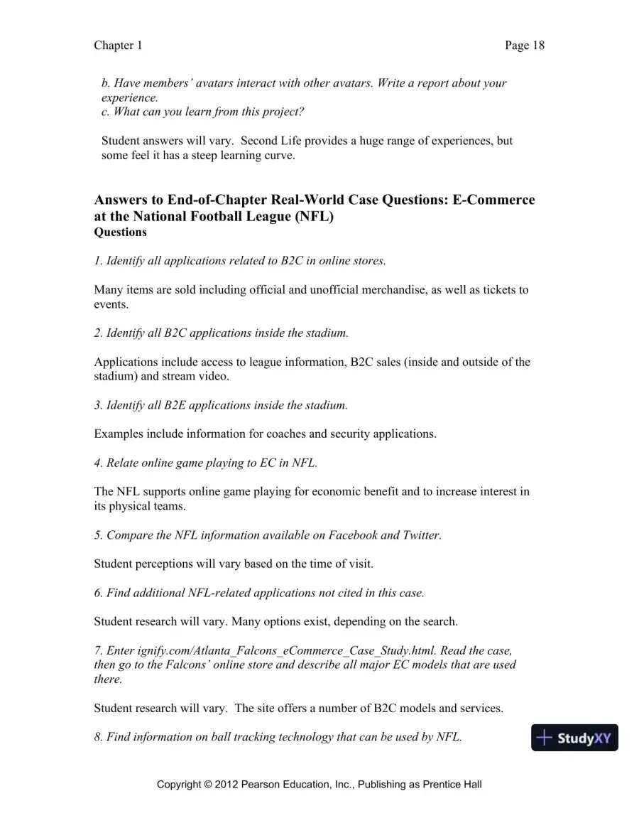 Solution Manual for E-Commerce 2019: Business, Technology and Society, 15th Edition, page 19