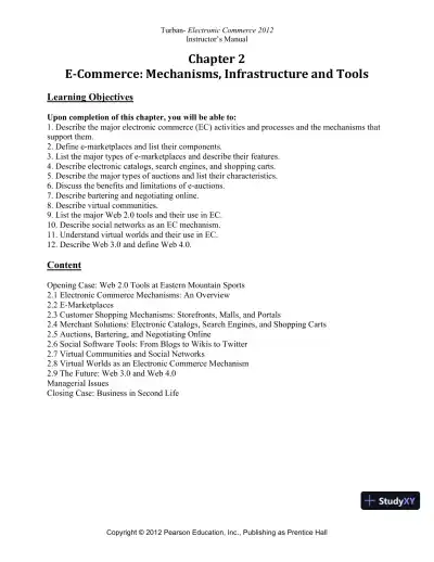 Solution Manual for E-Commerce 2019: Business, Technology and Society, 15th Edition - Page 21 preview image