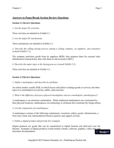 Solution Manual for E-Commerce 2019: Business, Technology and Society, 15th Edition - Page 22 preview image