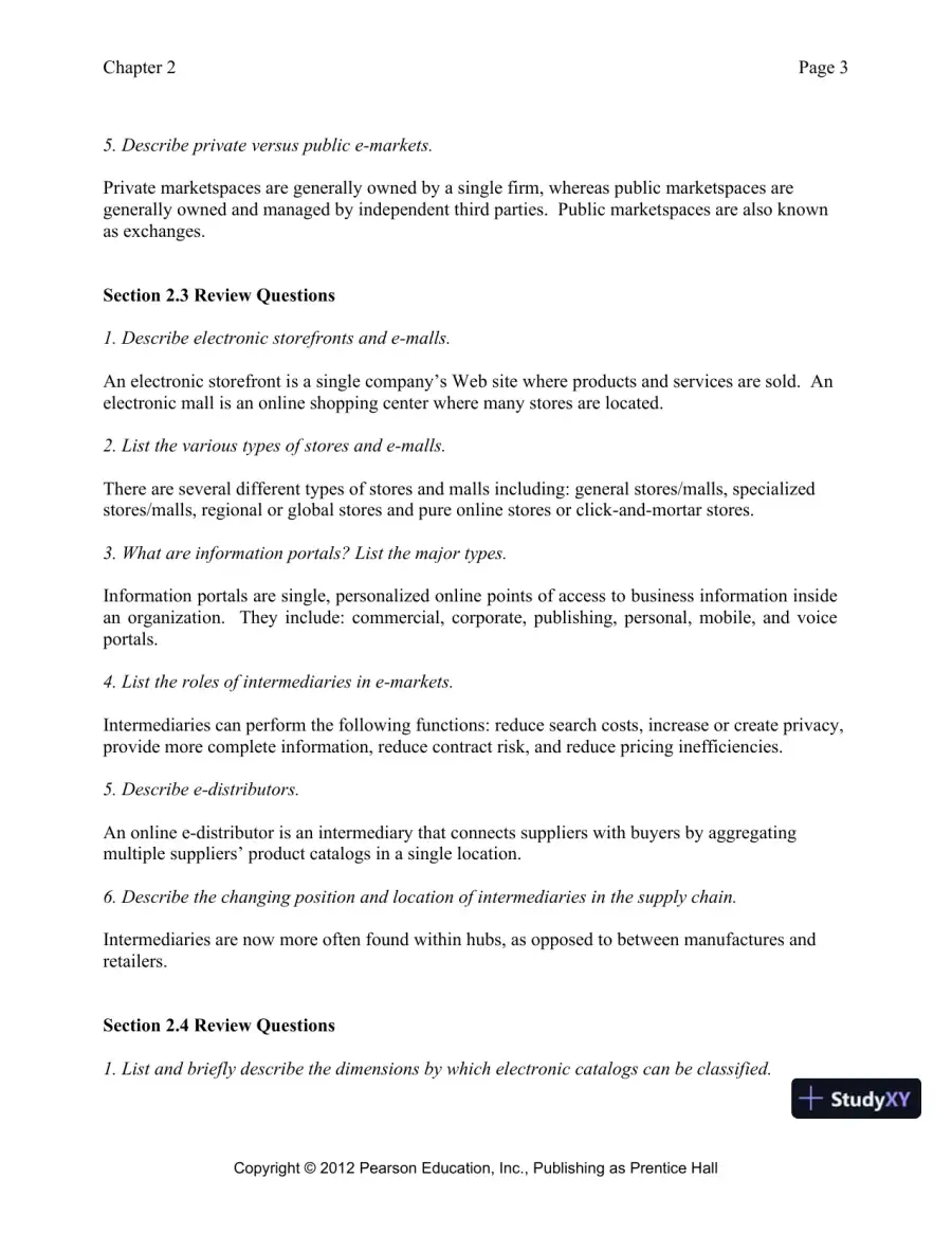Solution Manual for E-Commerce 2019: Business, Technology and Society, 15th Edition, page 23