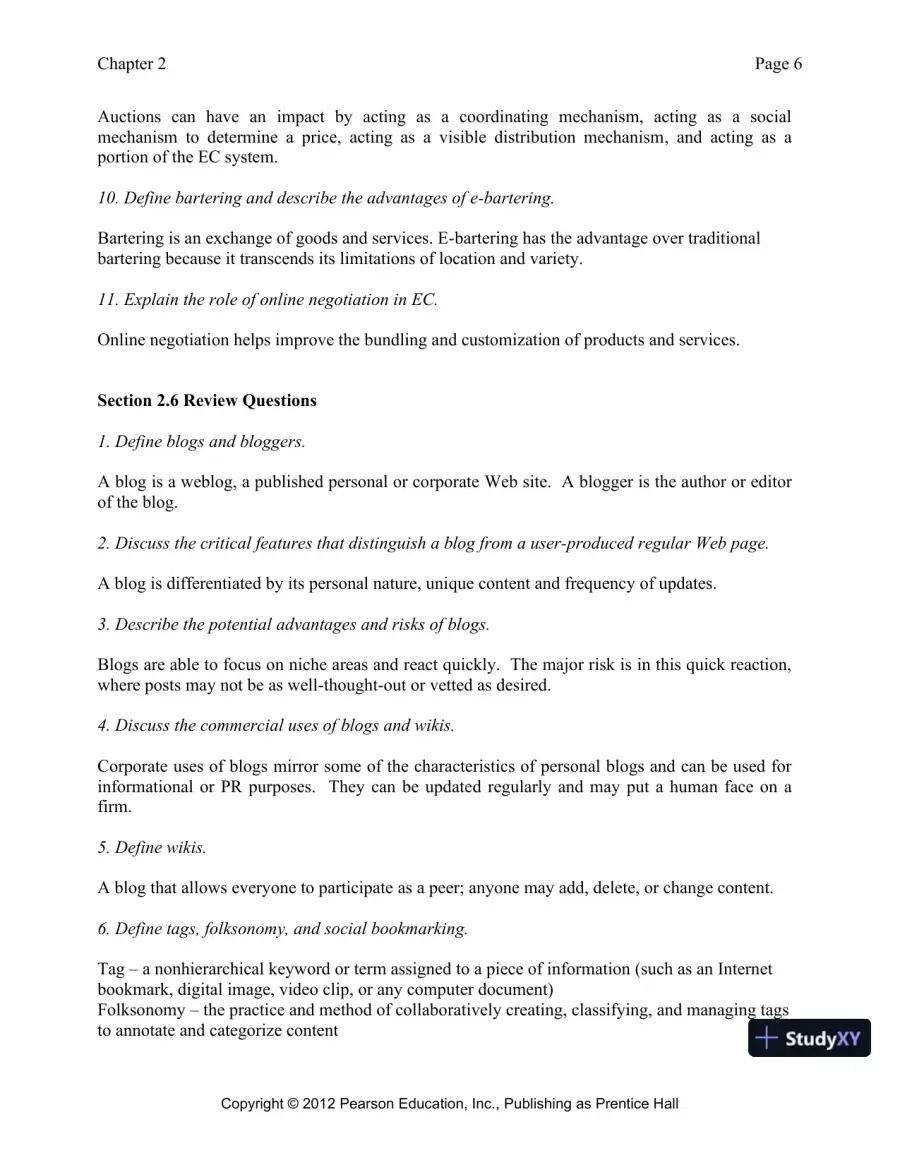 Solution Manual for E-Commerce 2019: Business, Technology and Society, 15th Edition, page 26