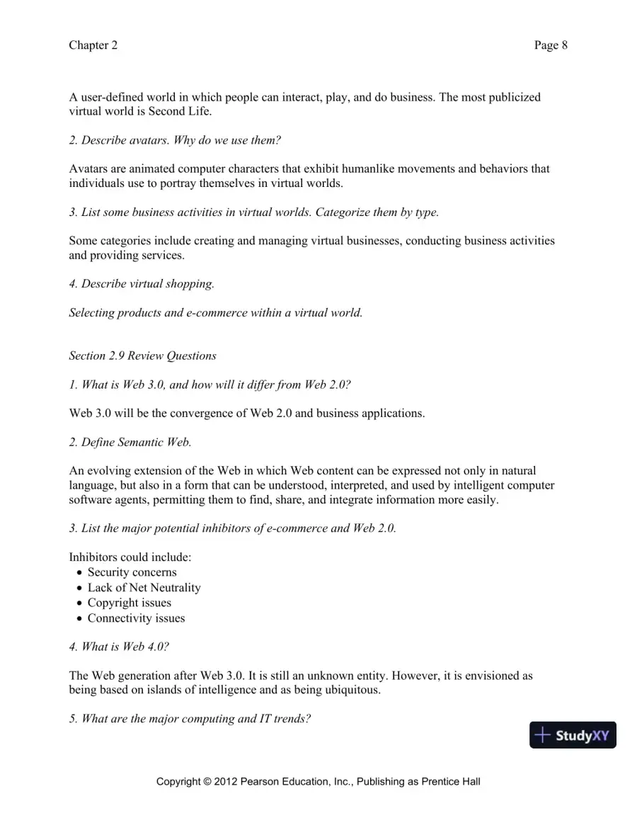 Solution Manual for E-Commerce 2019: Business, Technology and Society, 15th Edition, page 28