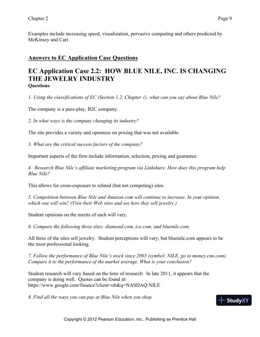 Solution Manual for E-Commerce 2019: Business, Technology and Society, 15th Edition, page 29