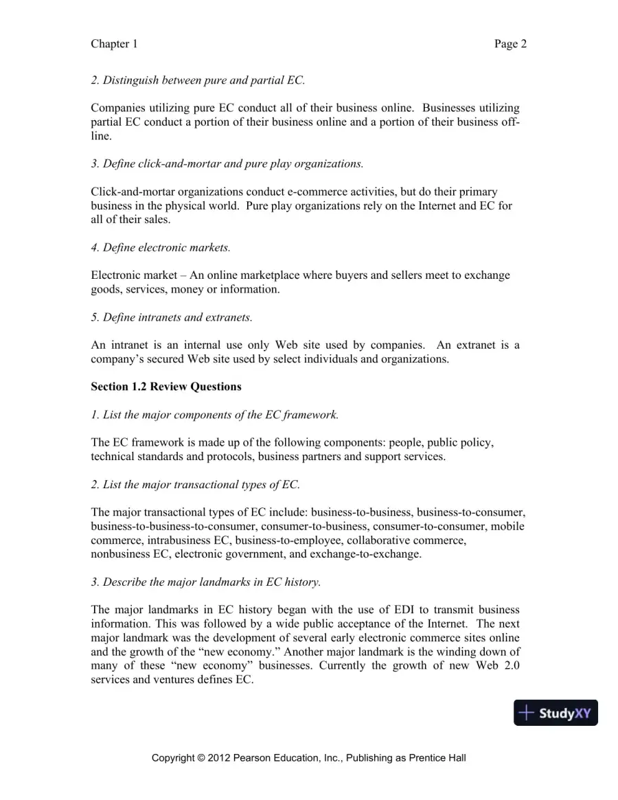 Solution Manual for E-Commerce 2019: Business, Technology and Society, 15th Edition, page 3