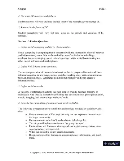 Solution Manual for E-Commerce 2019: Business, Technology and Society, 15th Edition - Page 4 preview image