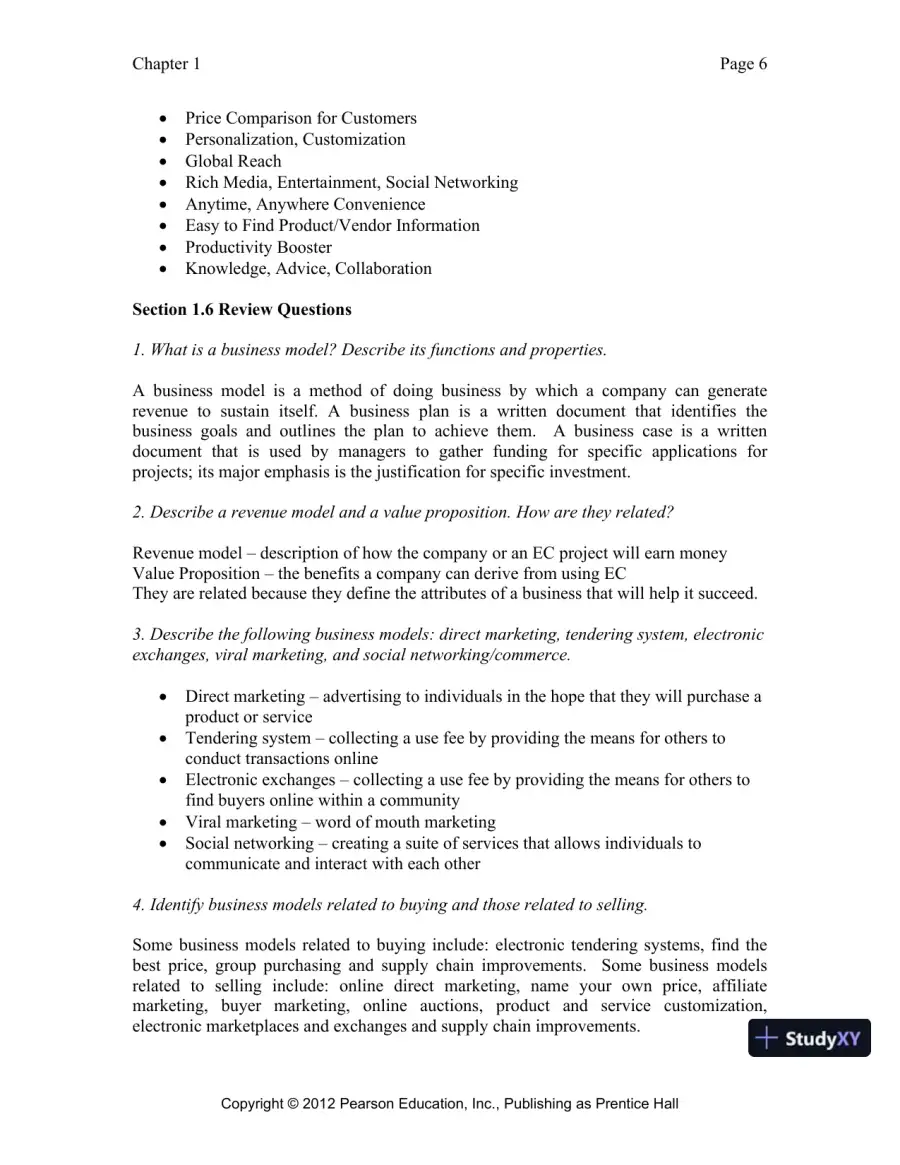 Solution Manual for E-Commerce 2019: Business, Technology and Society, 15th Edition, page 7