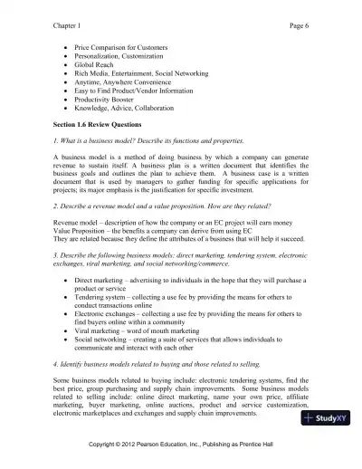 Solution Manual for E-Commerce 2019: Business, Technology and Society, 15th Edition - Page 7 preview image