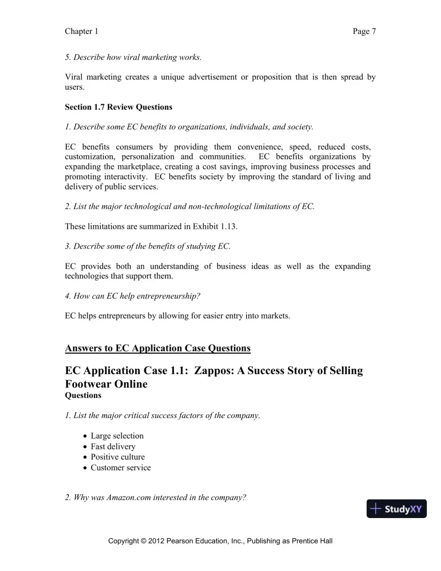 Solution Manual for E-Commerce 2019: Business, Technology and Society, 15th Edition, page 8