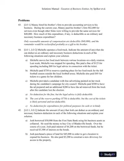 Solution Manual For McGraw-Hill's Taxation of Business Entities 2020 Edition, 11th Edition - Page 13 preview image