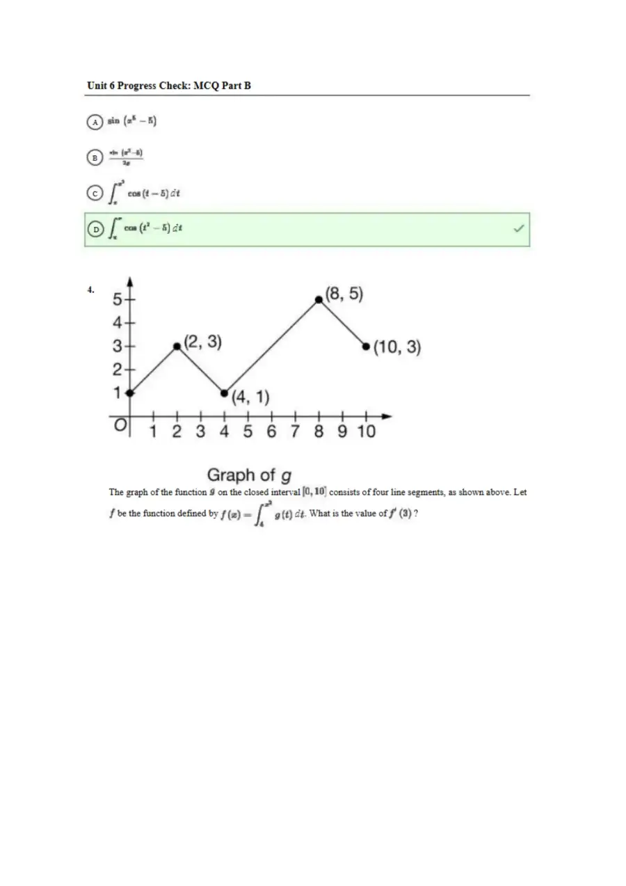 AP Calculus AB Scoring Guide, page 2