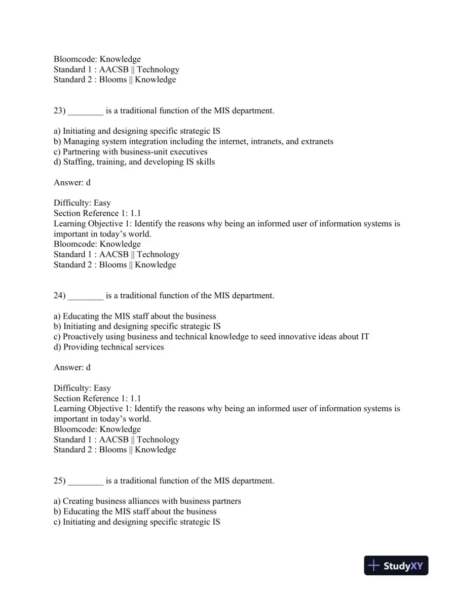 Introduction to Information Systems, 7th Edition Test Bank, page 11