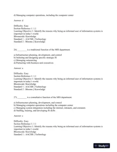 Introduction to Information Systems, 7th Edition Test Bank - Page 12 preview image