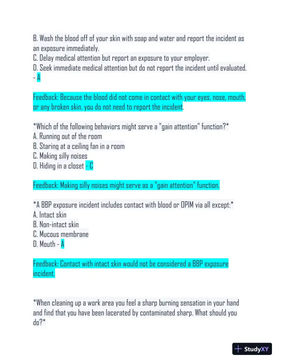 2023 QABA Mental Health Relias Training Exam With Answers (95 Solved Questions), page 5